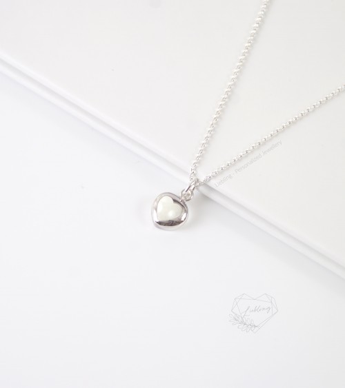 Small Breastmilk Filled Heart Pendant