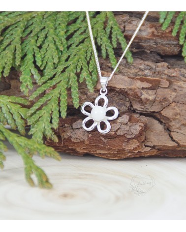 Breastmilk Pearl Flower Necklace